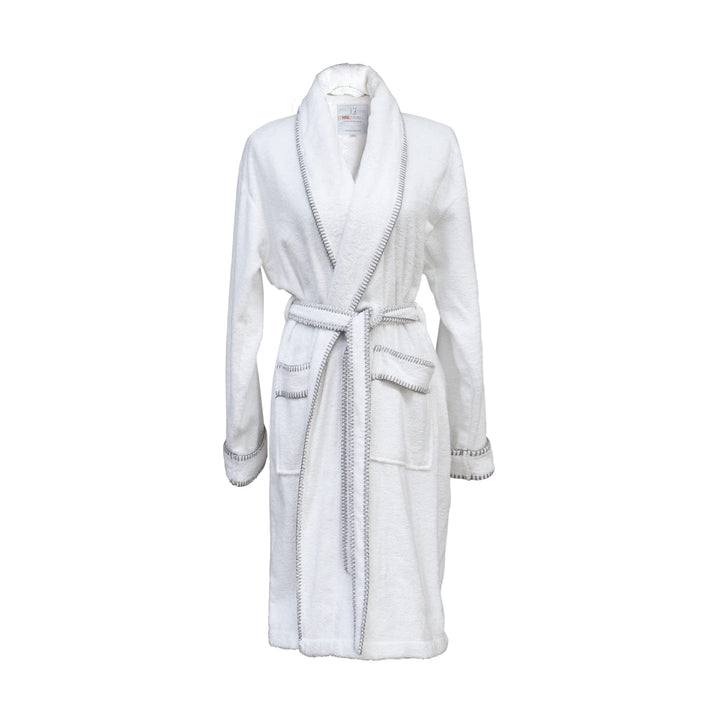 Heckett Lane Bademantel 60% Baumwolle 40% Bambus Viscose Bamboo S White