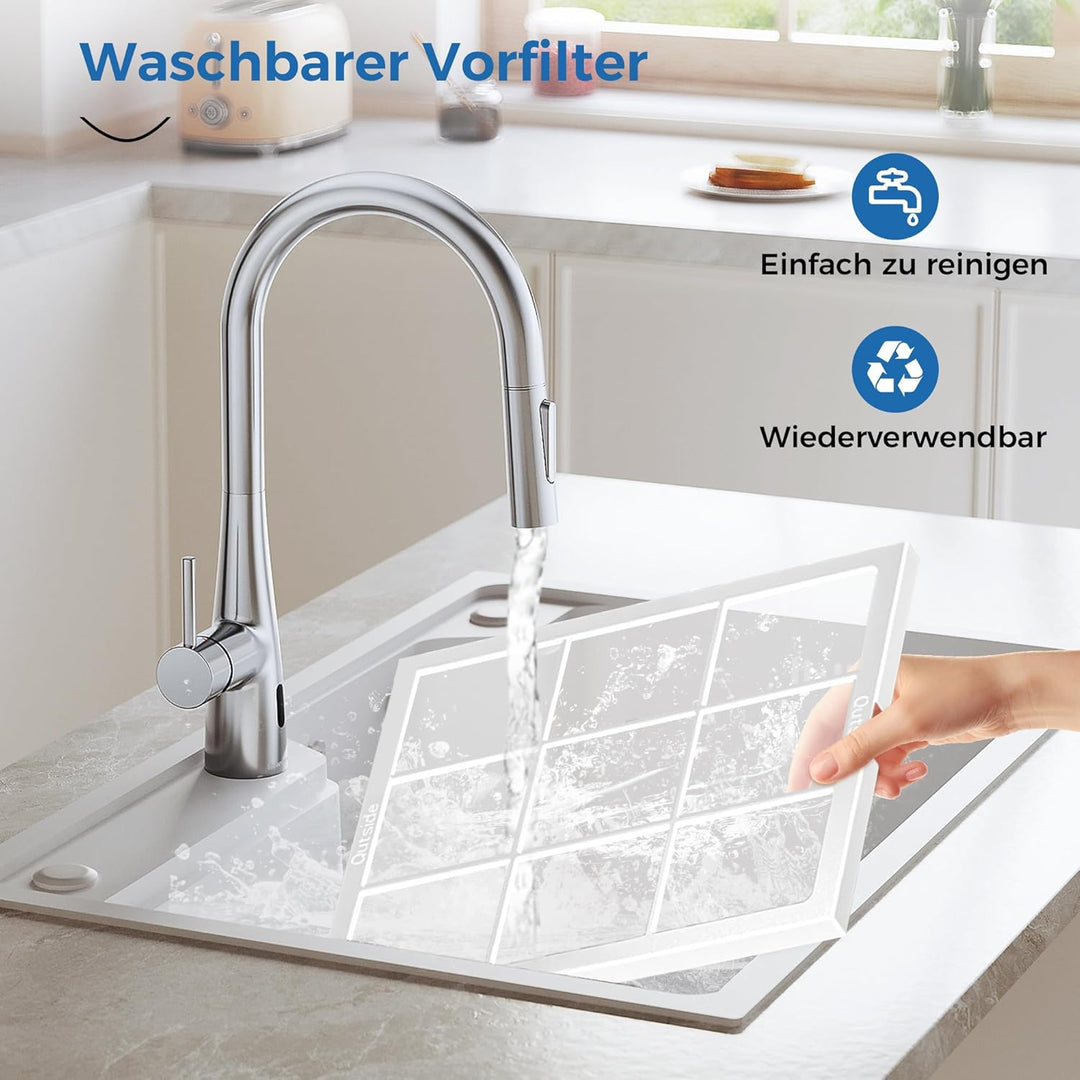 ZXBEER Ersatzfilter kompatibel mit dem ZX001-Luftreiniger, 3-in-1-HEPA- und Hochleistungs-Aktivkohle