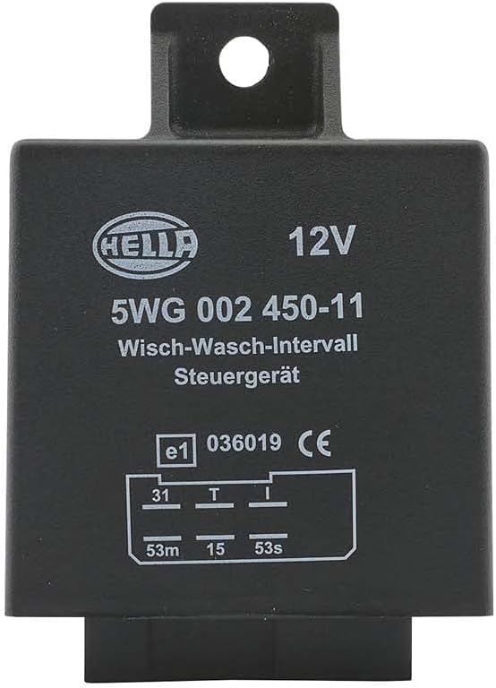 HELLA - Relais, Wisch-Wasch-Intervall - 12V - 6-polig - Anschlussanzahl: 6 - 5WG 002 450-111