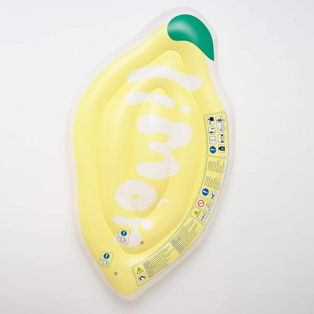Sunnylife - Aufblasbare Schwimmmatratze Luxe Lie-On - Limon, Butter