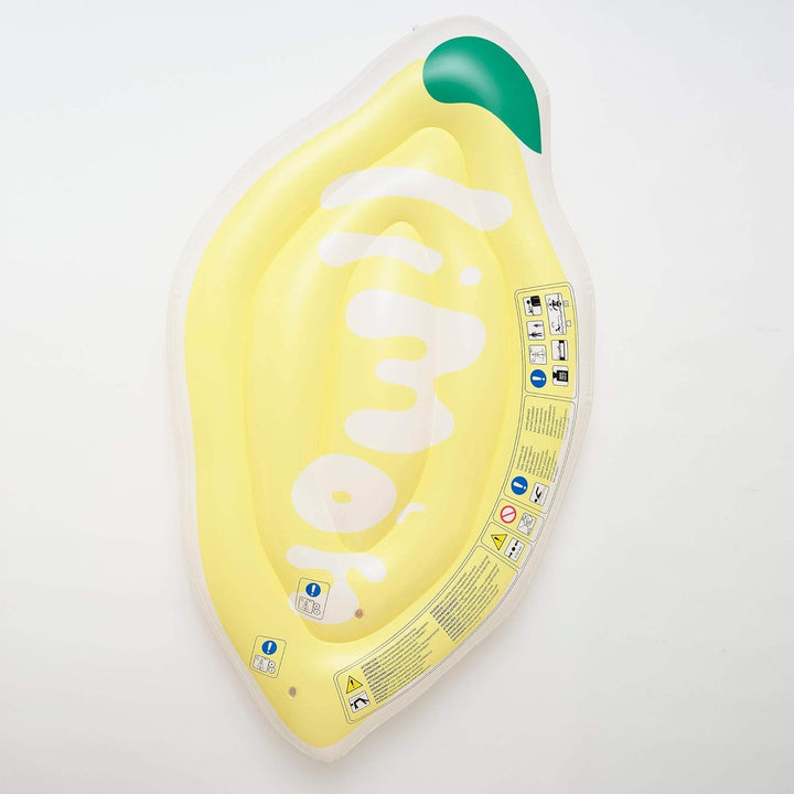 Sunnylife - Aufblasbare Schwimmmatratze Luxe Lie-On - Limon, Butter