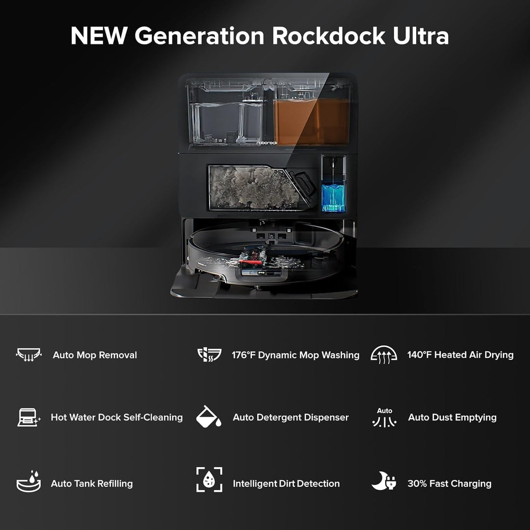Roborock Saros 10 Saugroboter mit Wischfunktion, 22.000Pa, VibraRise® 4.0, ReactiveAI 3.0, Selbstrei