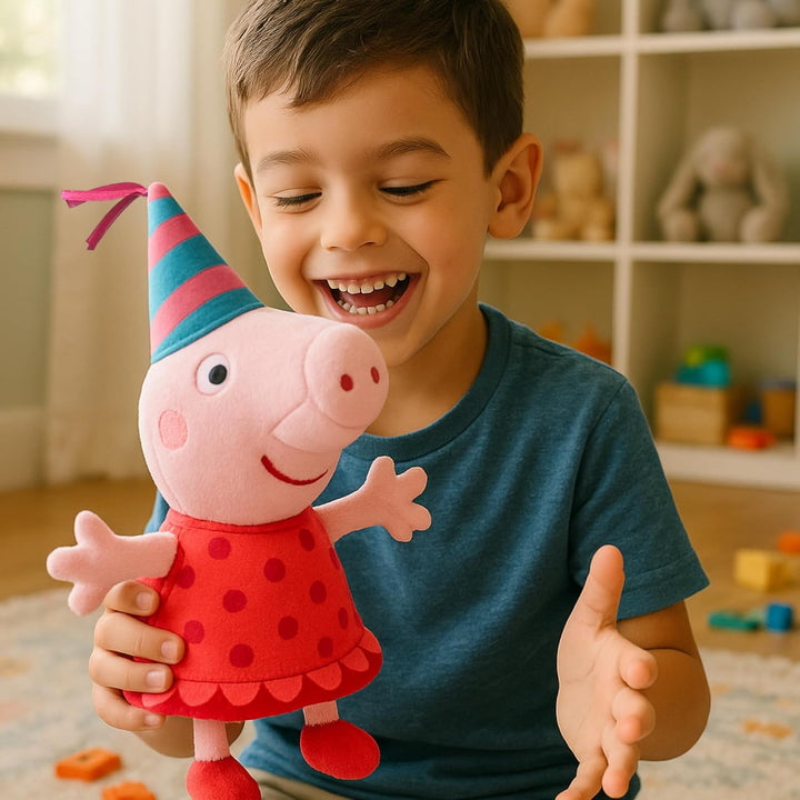 TY Peppa Pig Beanies 20th Anniversary Regular - Weiches Plüschtier für Kinder, Babyspielzeug, Teddy,