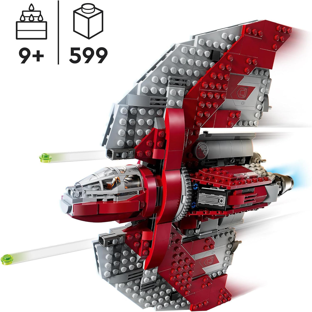 LEGO Star Wars Ahsoka Tanos T-6 Jedi Shuttle Set, baubares Raumschiff-Spielzeug & Star Wars Obi-Wan