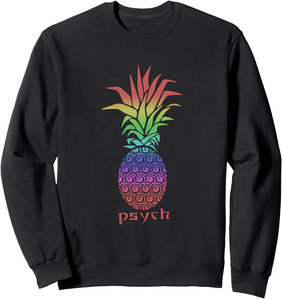 Psych Pineapple Anime Aloha Hawaii Fruit Summer Sweatshirt