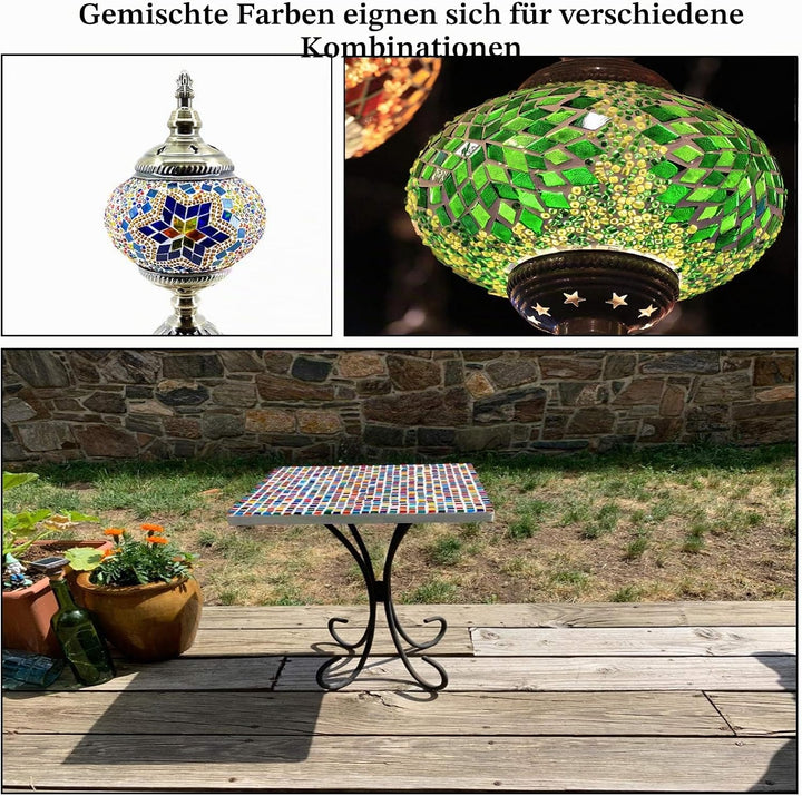 Mosaik-Fliesen, transparent, gemischte Farben, Mosaik-Fliesen, Glas-Stücke für Heimdekoration oder B