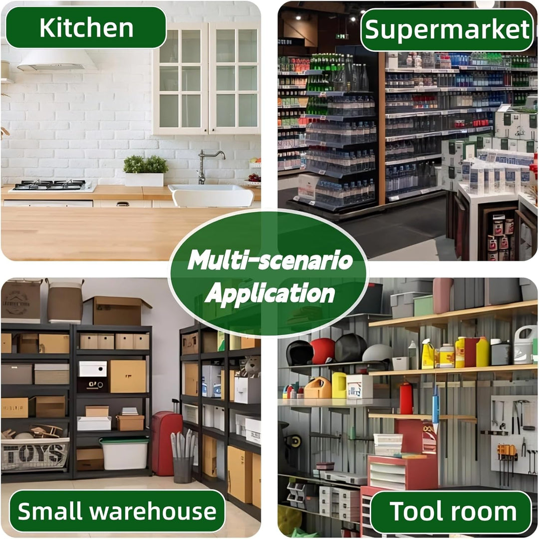 3/5-stufiges Schwerlastregal,Standregal,Lagerregal mit Rollen für Garage Küche Büro Bibliothek,Viels