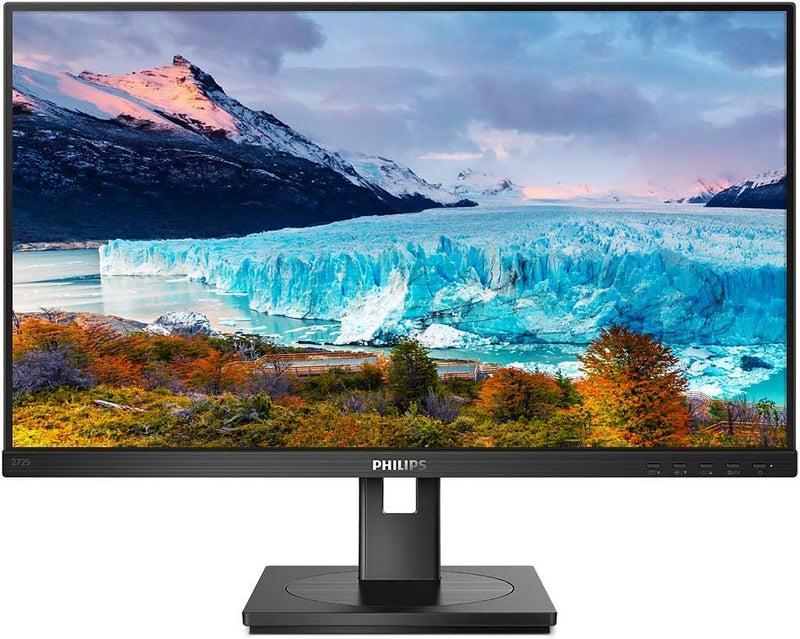 Philips 272S1AE - 27 Zoll FHD Monitor, höhenverstellbar (1920x1080, 75 Hz, VGA, DVI, HDMI, DisplayPo