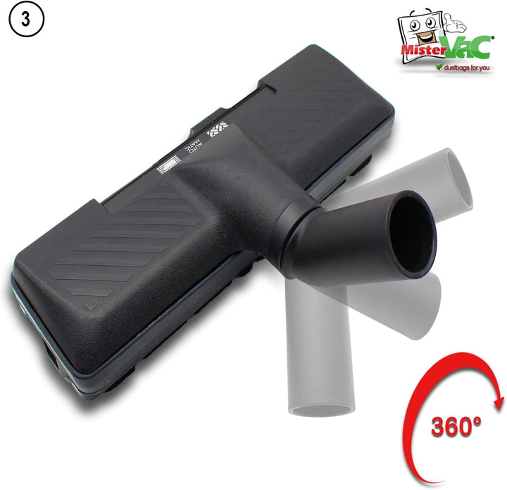 MisterVac Staubsaugerdüse Bodendüse Automatikdüse Ersatzdüse kompatibel mit AEG VX8-2 Öko,X SILENCE