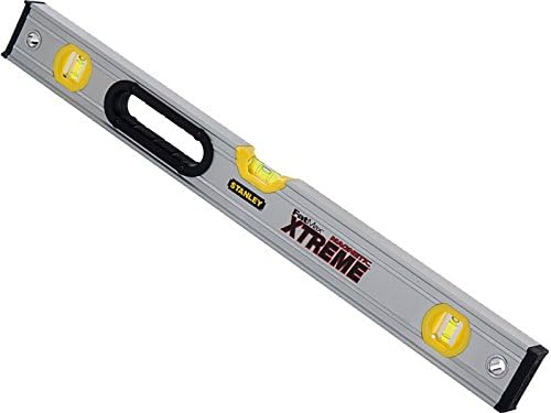 Stanley FatMax Wasserwaage Pro magnetisch (90 cm Länge, 2 vertikale Libellen, 1 horizontale Libelle