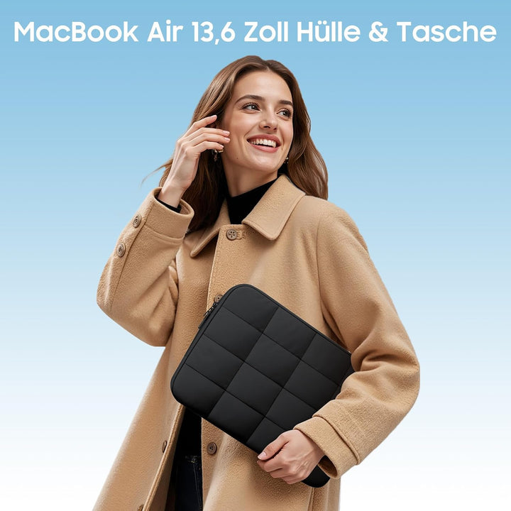 Fintie Hülle Kompatibel mit MacBook Air 13.6 Zoll M5 M4 M3 M2 (2026-2022) A3449 A3240 A3113 A2681, U