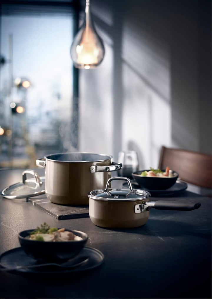 WMF Fusiontec Mineral Kochtopf gross 24cm, Glasdeckel, Fleischtopf Induktion 6,4l, High-Tech Keramik