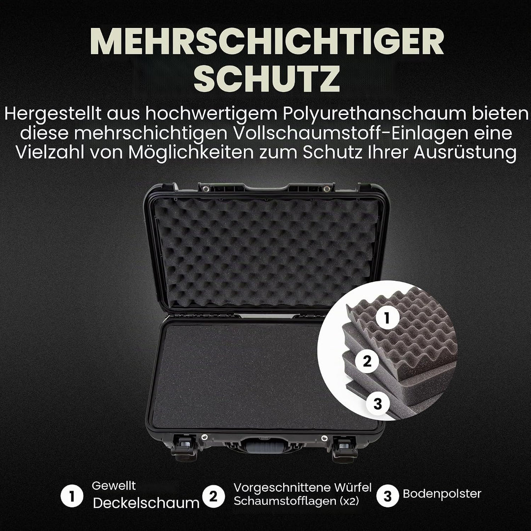 Nanuk 935 Wasserdichter Hartschalenkoffer Mit Rädern und Anpassbarer Schaum - Schwarz