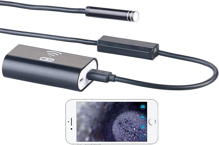 Somikon WiFi Endoskop Kamera App: WiFi-HD-Endoskop-Kamera für iOS- und Android-Mobilgeräte, 5 m (End