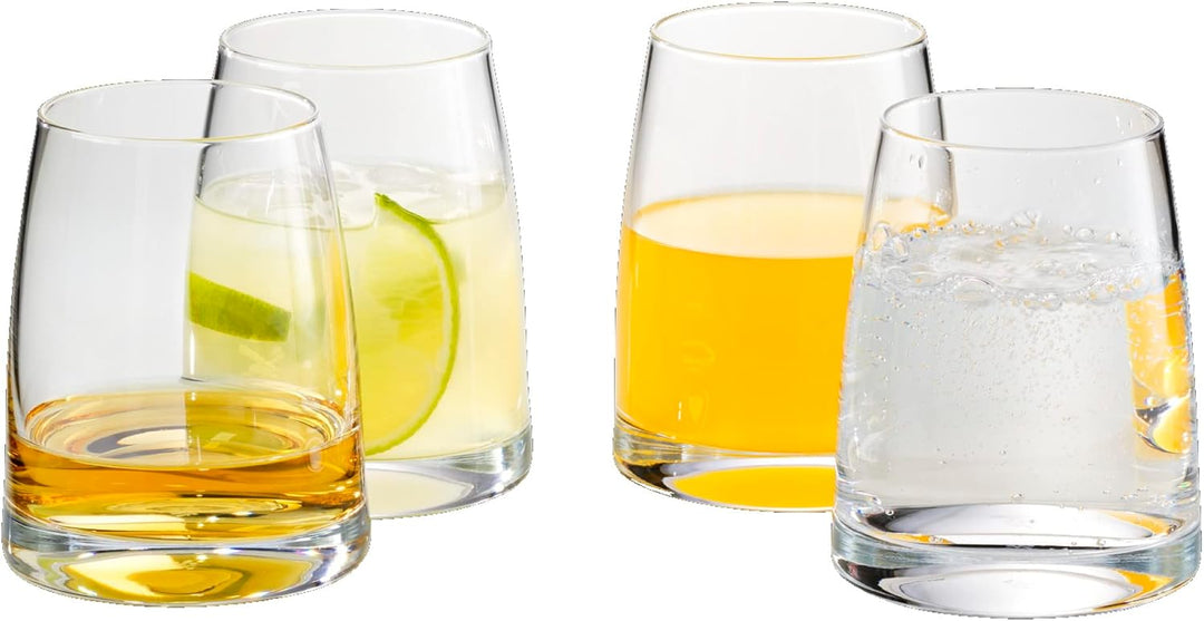 WMF Kineo Wassergläser Set 4-teilig, Trinkgläser, Tumbler 325ml, Kristallglas, dünner Trinkrand, erg