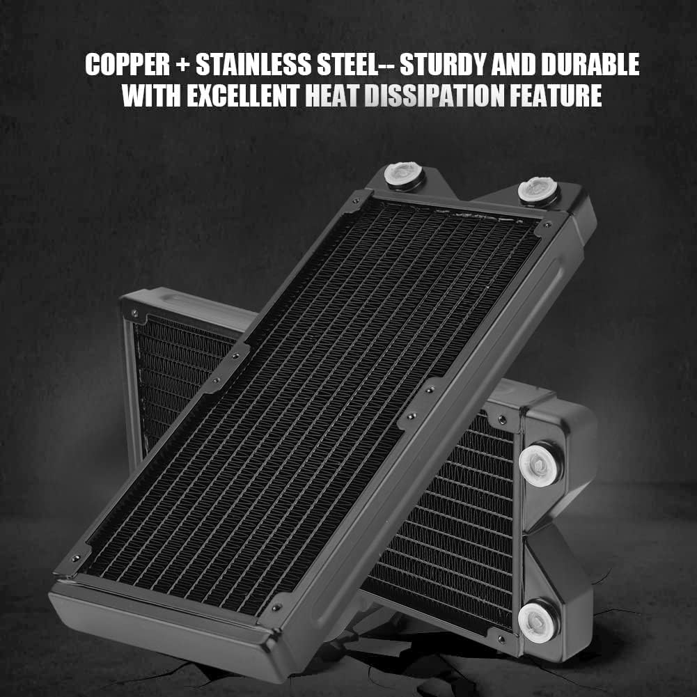 Richer-R 120mm/240mm/360mm Radiator, Kupfer G1 / 4 Gewinde PC Wasserkühlung Heizkörper,Wärmetauscher