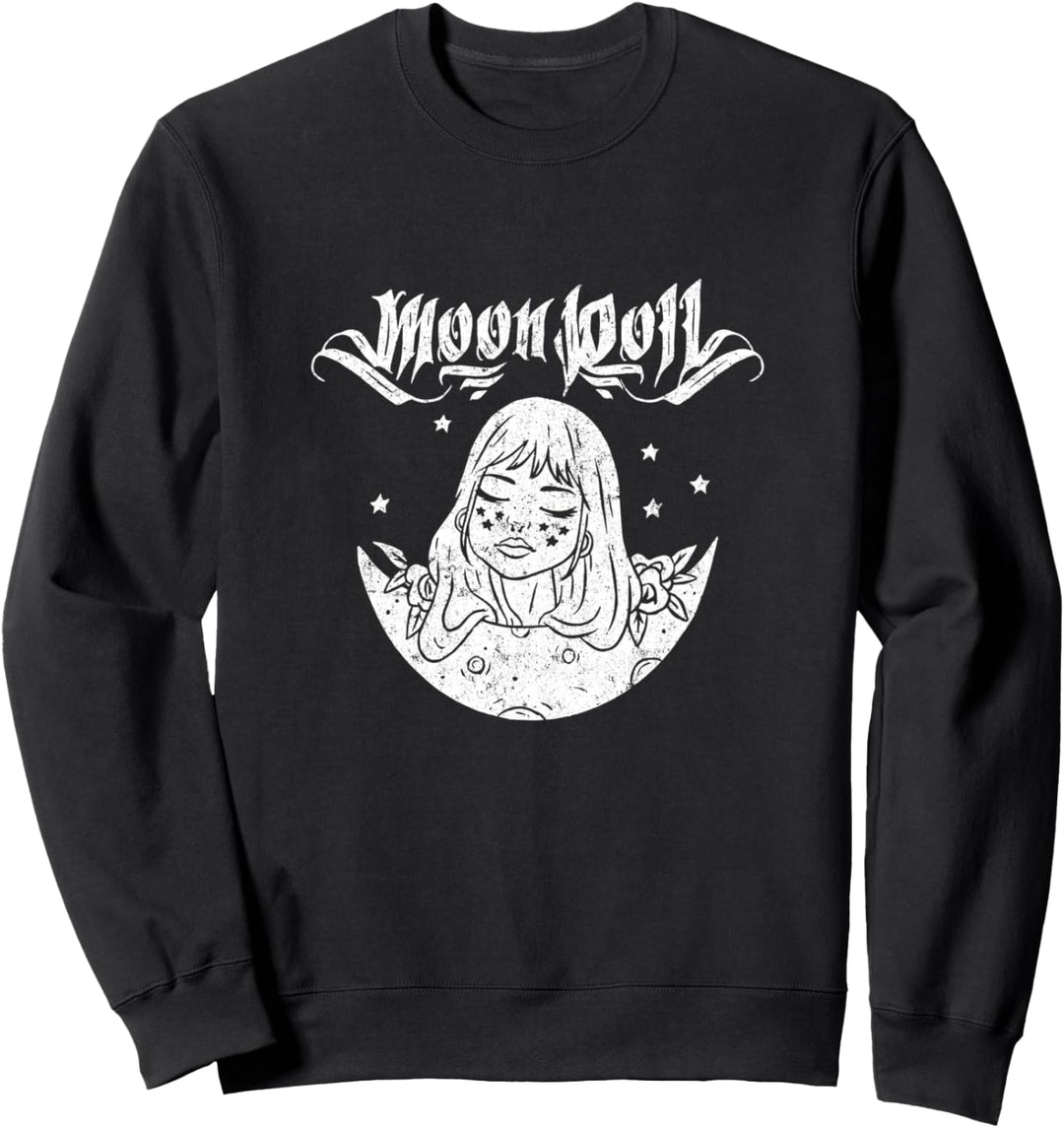 Moon Doll Gothic Occult Kawaii Emo Punk Wicca Egirl Goth Sweatshirt
