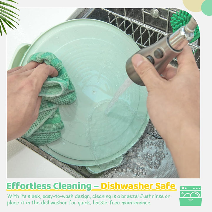 Ohuhu Kuchen Transportbox, Torten Transportbox mit Deckeln und Tragegriff, Tragbarer Tortentransport