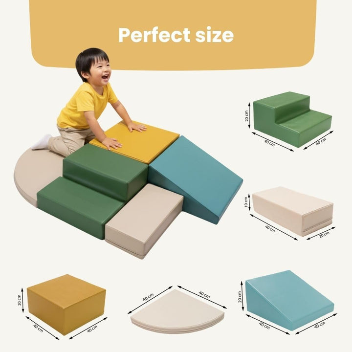 IGLU SOFT PLAY Corner Climber 5 pcs Softbausteine Riesenbausteine Schaumstoffbausteine Grossbaustein