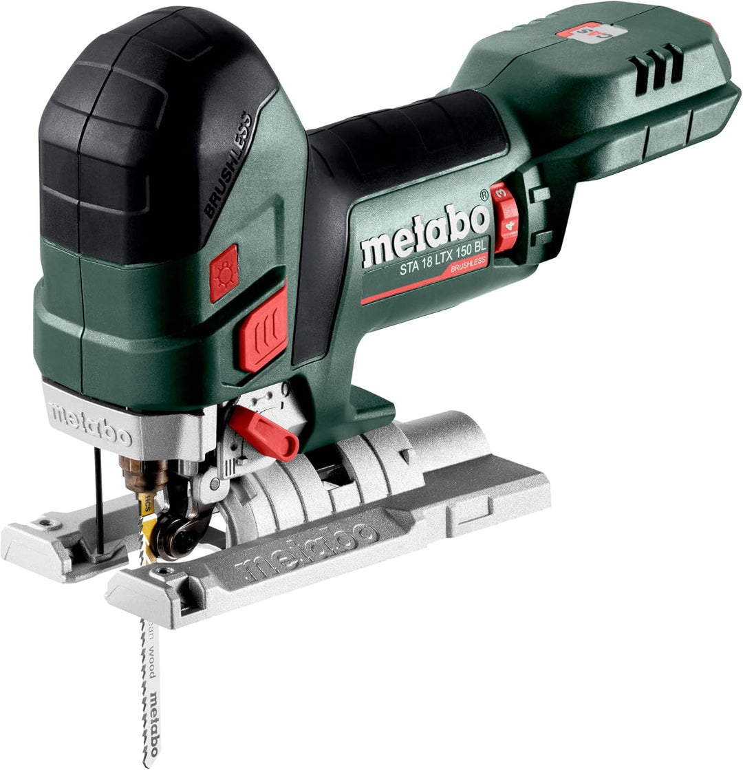 metabo Akku-Stichsäge STA 18 LTX 150 BL, 18 V Brushless Säge für Holz | 150 mm Schnitttiefe, T-Schaf