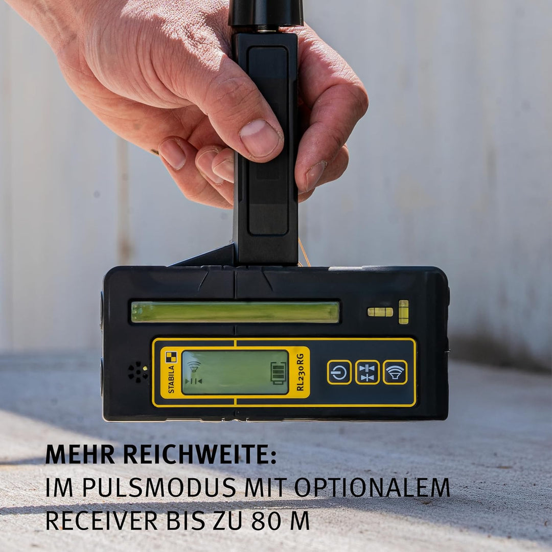 STABILA Kreuzlinienlaser grün LAX 60 G, selbstnivellierend, max. Reichweite: 30 m, Set inkl. Zielpla