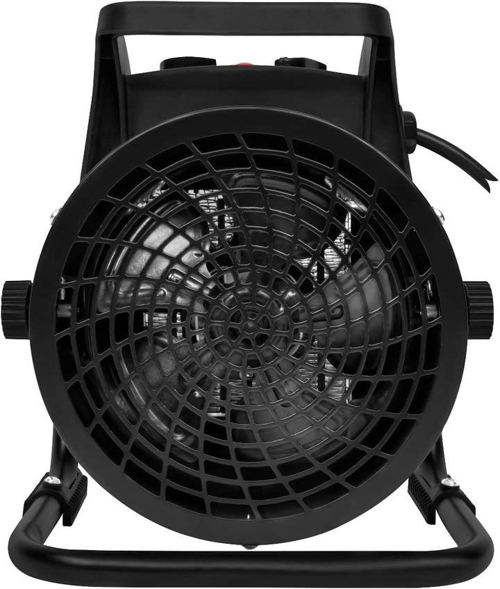 VONROC Elektrischer Heizlüfter - 6000 W/9000 W - Keramik | Dreiphasenleistung 400 V (Grün, 3000W) (G