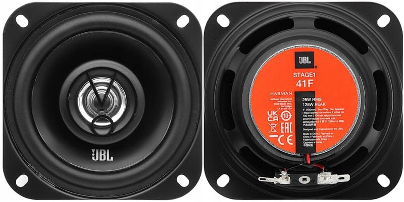 JBL Stage1 41F 2-Wege Auto Lautsprecher Set von Harman Kardon - 125 Watt KFZ Auto Boxen 25 Watt RMS