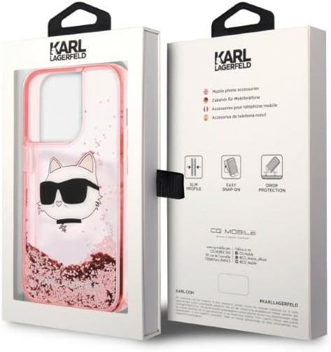 KARL LAGERFELD KLHCP14XLNCHCP Hülle für iPhone 14 Pro Max 6,7" Rosa hardcase GLI