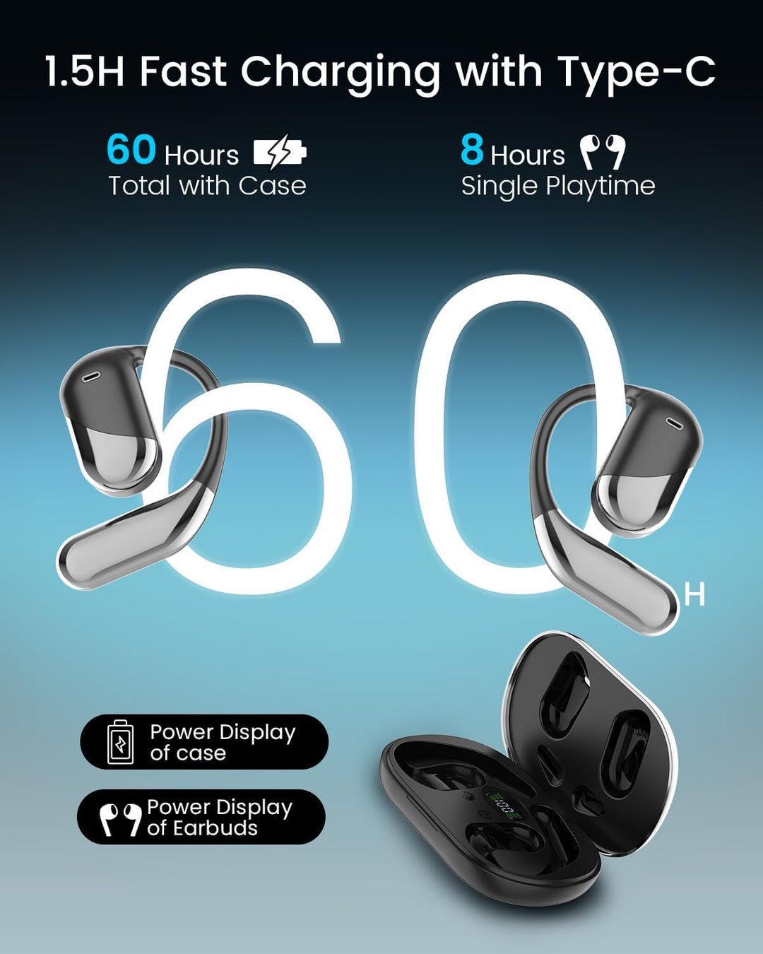 MONODEAL KI Übersetzer kopfhörer, 144 Sprachen Kopfhörer Übersetzer Echtzeit, Translator Earbuds, Üb