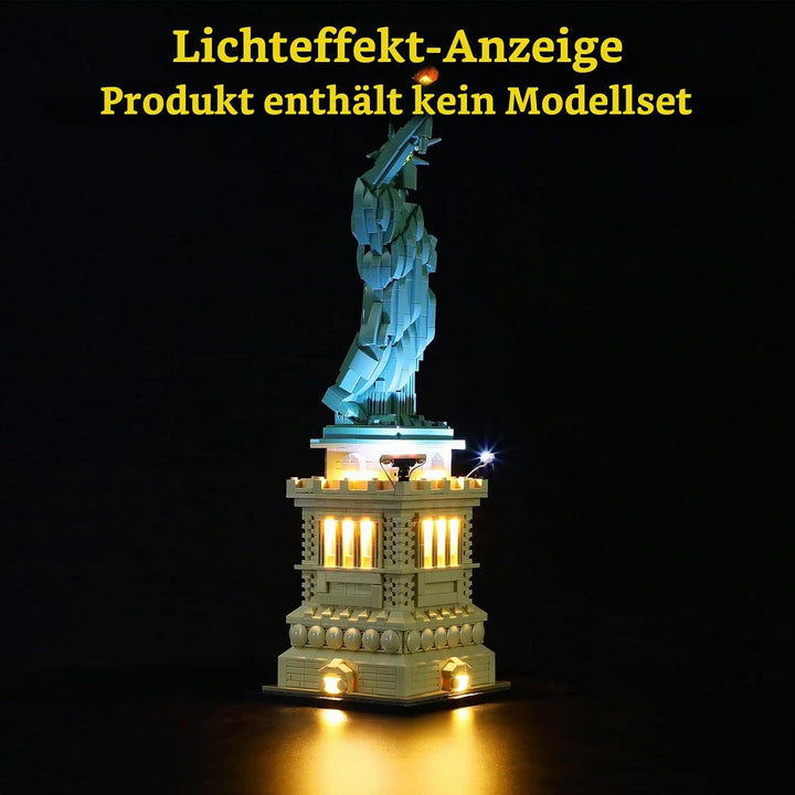 GEAMENT LED Licht-Set (Fernbedienung) Kompatibel mit Lego Freiheitsstatue - Beleuchtungsset für Arch