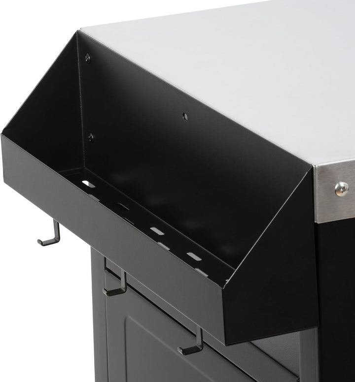 BBQ-Toro Grillwagen 103,5 x 59 x 81 cm | Silber/Schwarz | Grilltisch mit grosser Arbeitsfläche | Gri