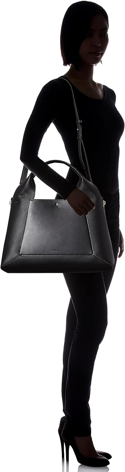 Furla Gilda Tote Bag L Nero + Marmo c
