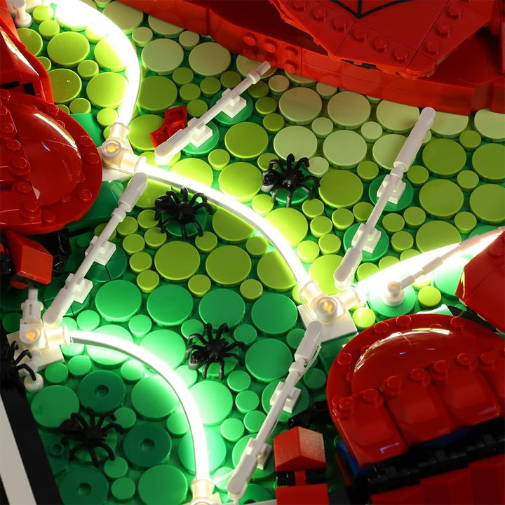 Kyglaring Kompatibel mit Lego Art The Amazing Spider-Man Poster 31209 Bausteine, Beleuchtungszubehör