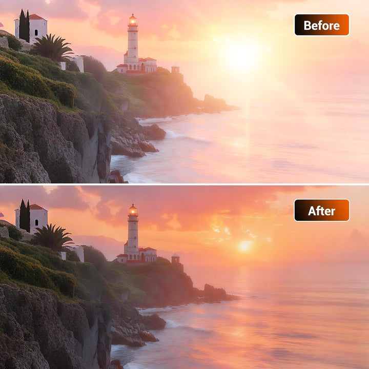 49mm 3in1 Black Mist 1/4 Filter&ND&CPL Filter,Variabler ND2-32 (Blende 1-5) Polarisationsfilter,Nitt