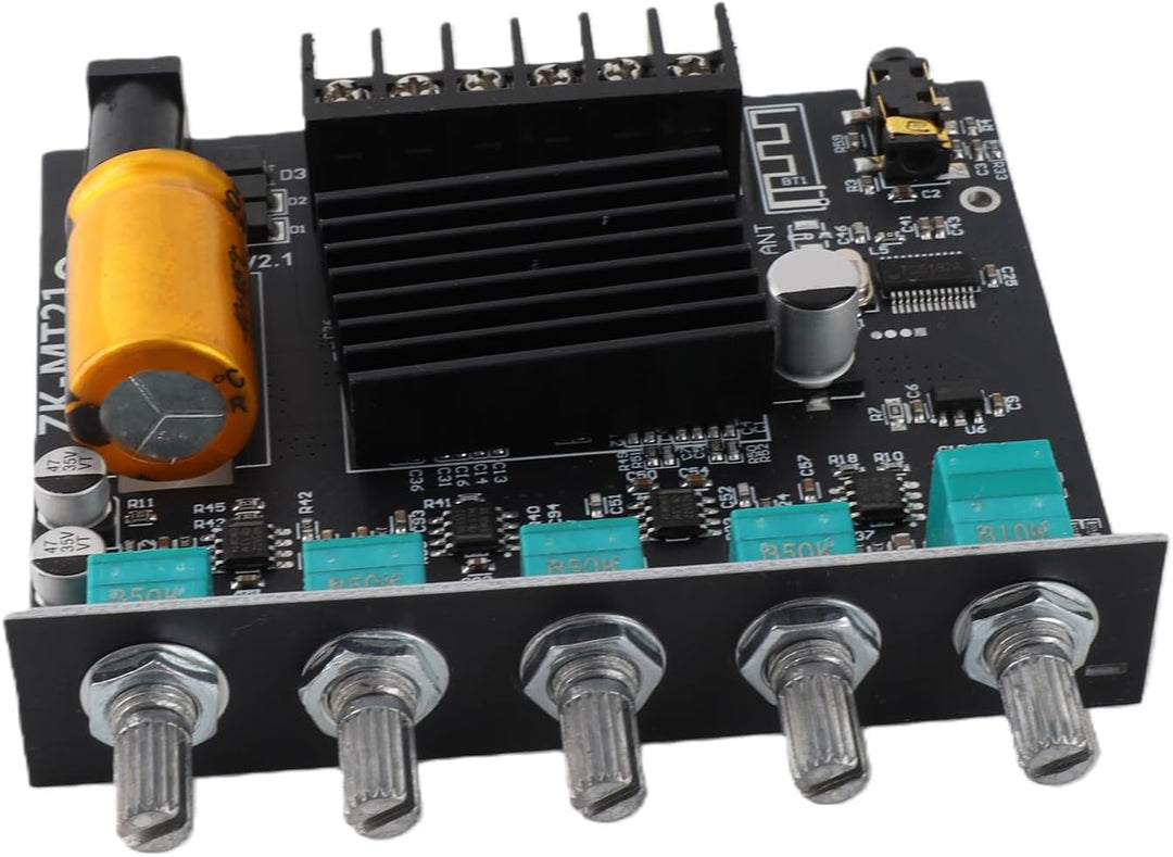 ZK-MT21 Bluetooth-Leistungsverstärkerplatine 2.1-Kanal-Verstärkermodul Audio-Leistungsverstärkerplat