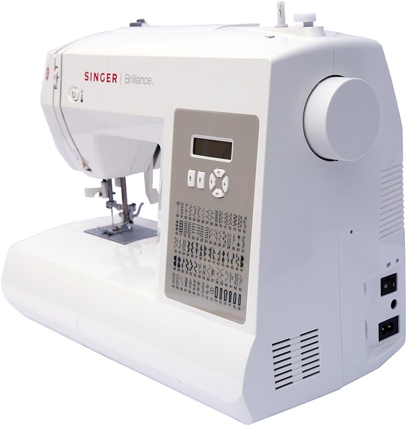 SINGER Freiarm-Nähmaschine Brilliance 6180 inllusive grossen Anschiebetischs