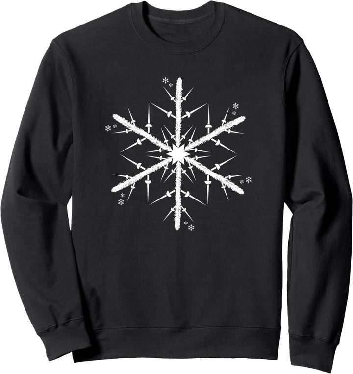 Weihnachten Sportfechten Fechtsports Schneeflocke Fechten Sweatshirt