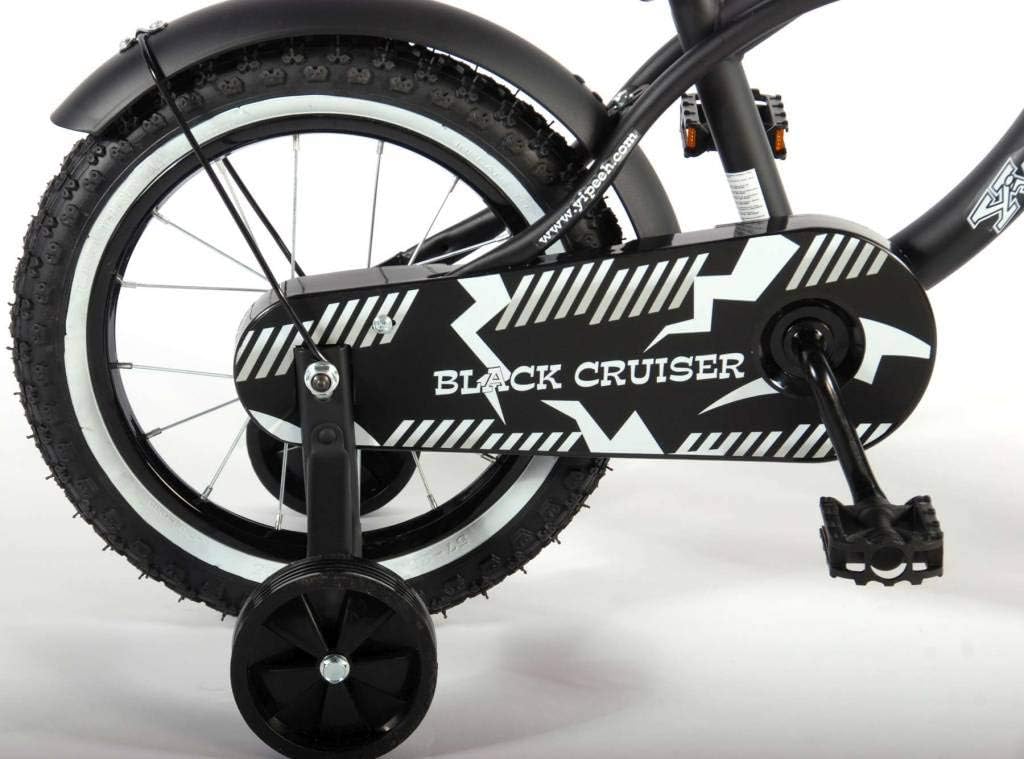 Yipeeh Unisex-Youth 41401 Kinderfahrrad, Schwarz, Kleinkind