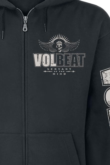 Volbeat Servant of The Mind Männer Kapuzenjacke schwarz Band-Merch, Bands, Nachhaltigkeit M Schwarz,