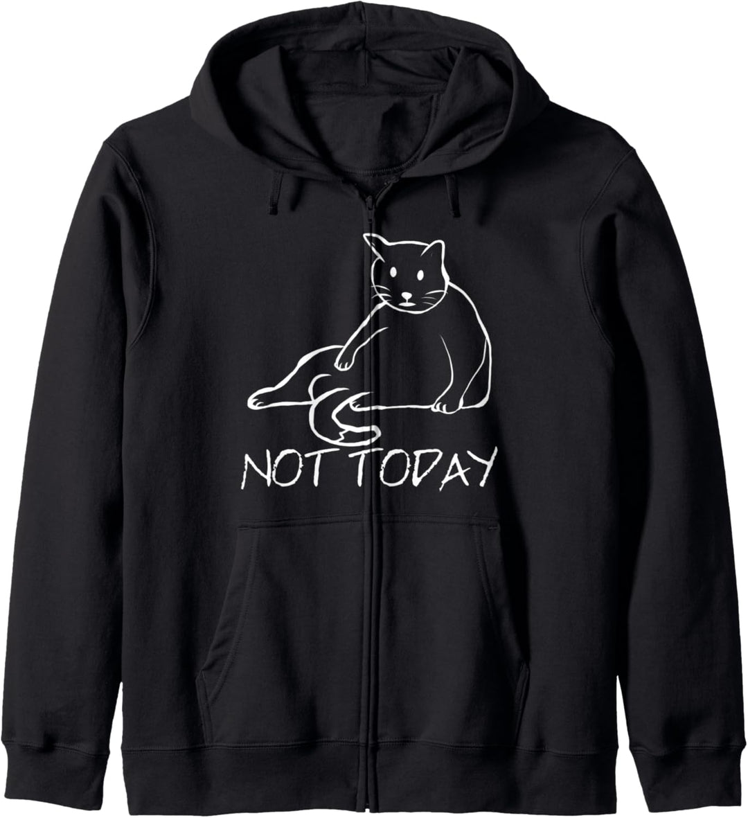 Katze - Faule Katze - nicht Heute - Not Today - Süsse Katze Kapuzenjacke