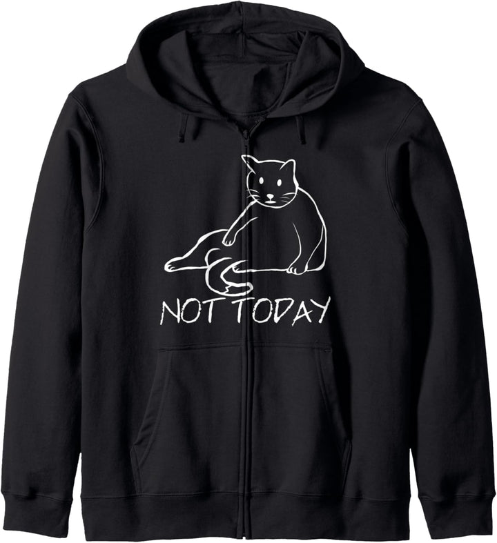 Katze - Faule Katze - nicht Heute - Not Today - Süsse Katze Kapuzenjacke