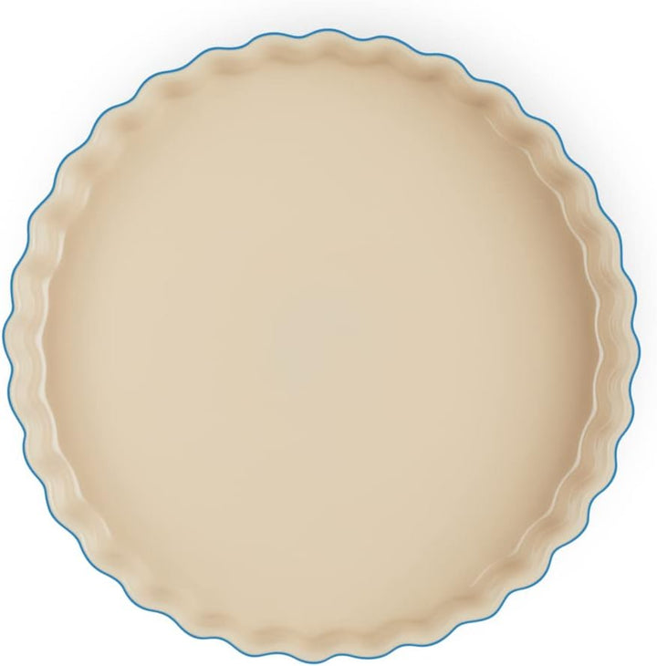 Le Creuset Tarteform aus Steinzeug, 28 cm, 2.1 Liter, Azure, 71120282200001 Azure 28 cm, Azure 28 cm
