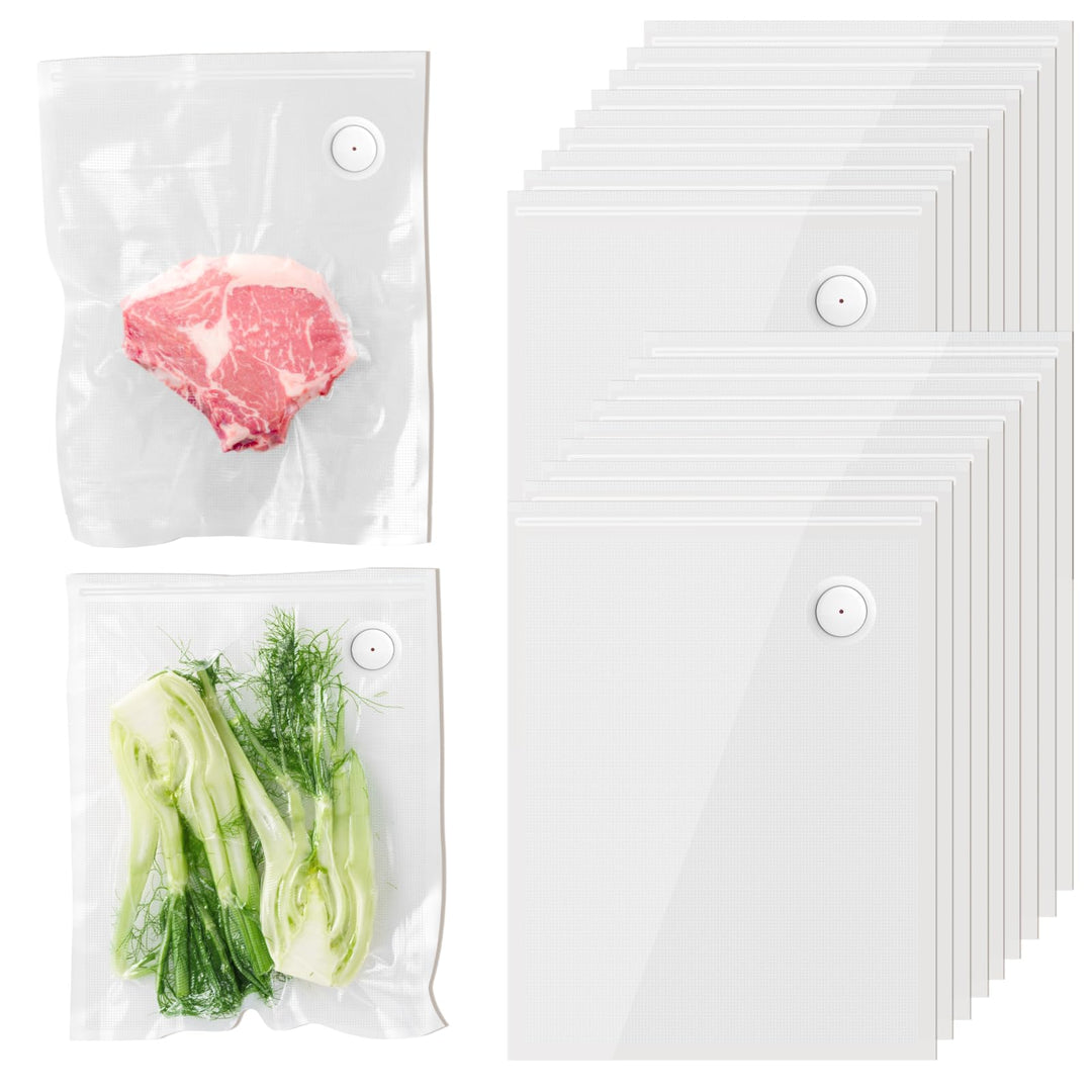 Vakuumierbeutel 20 Beutel 26 * 35cm, Vakuumbeutel für Lebensmittel, Sous Vide Gefrierbeutel, Einschw