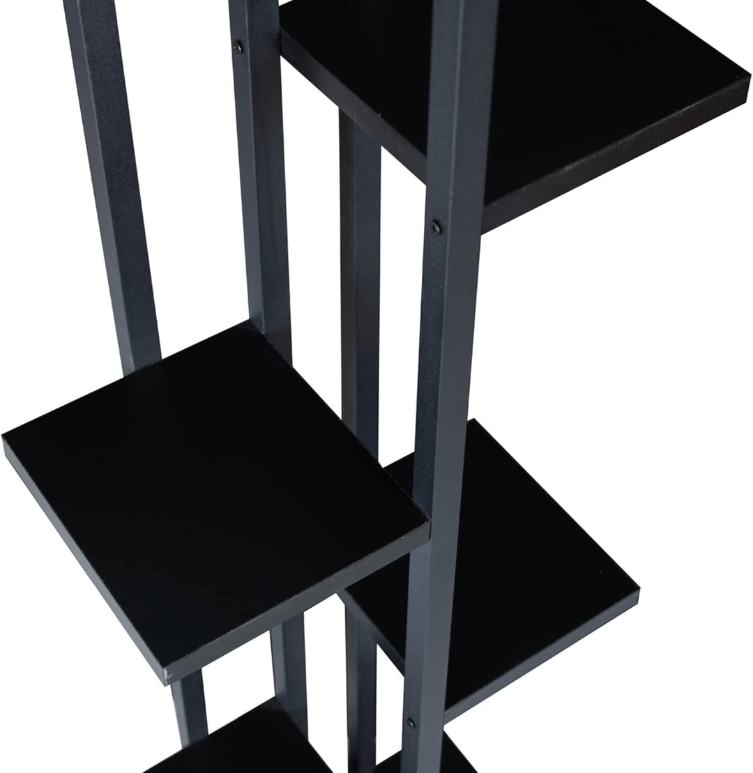 [en.casa] Blumenständer Somero 7 Ebenen Blumenregal 150 x 34 x 21 cm Pflanzenständer Indoor Pflanzen
