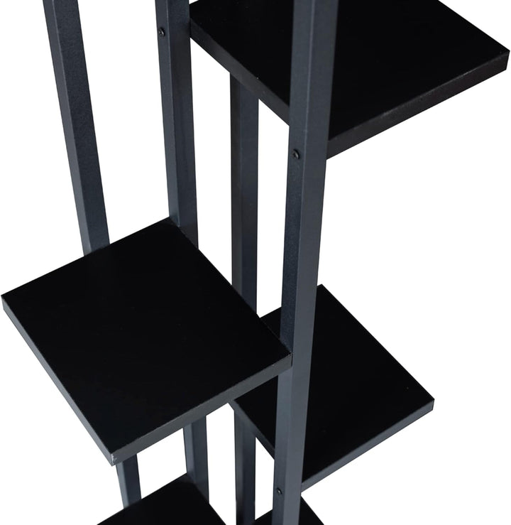[en.casa] Blumenständer Somero 7 Ebenen Blumenregal 150 x 34 x 21 cm Pflanzenständer Indoor Pflanzen