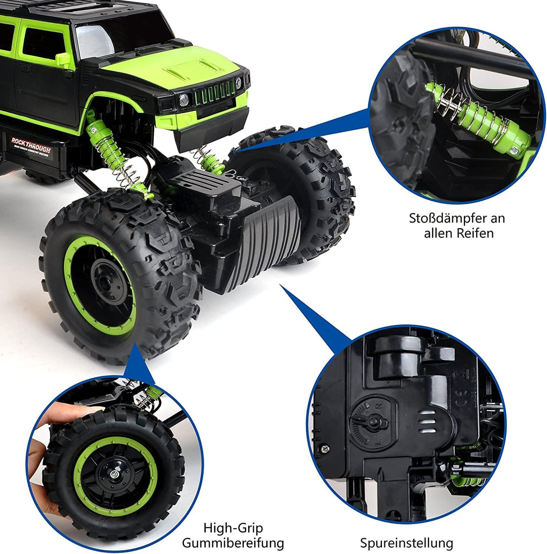 FunTomia Maximum RC Ferngesteuertes Auto für Kinder - 4WD Monstertruck - XL RC Auto für Kinder ab 5