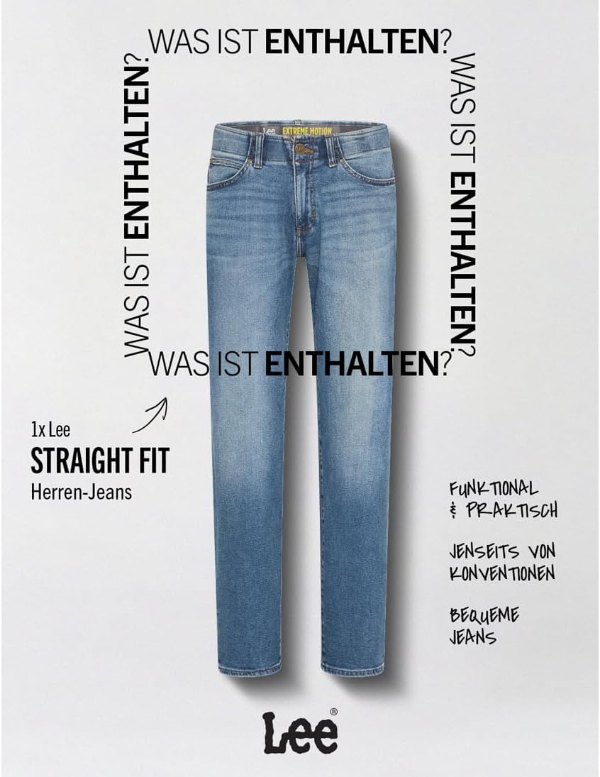 Lee Herren Straight Fit Xm Jeans 29W / 32L General, 29W / 32L General