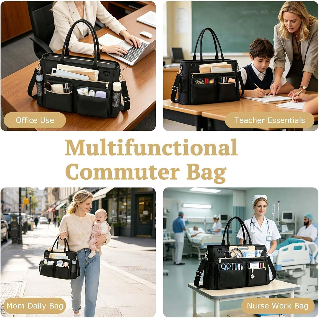 Lehrertasche Damen, Laptoptasche 16 Zoll mit Isolierter Tasche, Grosse Arbeitstasche mit Laptopfach