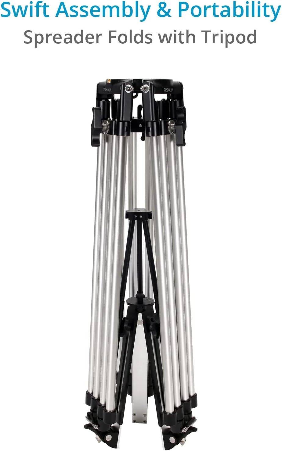 Proaim Mitchell Teleskop-Kamerastativ Stand mit Spreizer. Für Fluidköpfe, Slider &amp; Jib/Kräne. Nutzla
