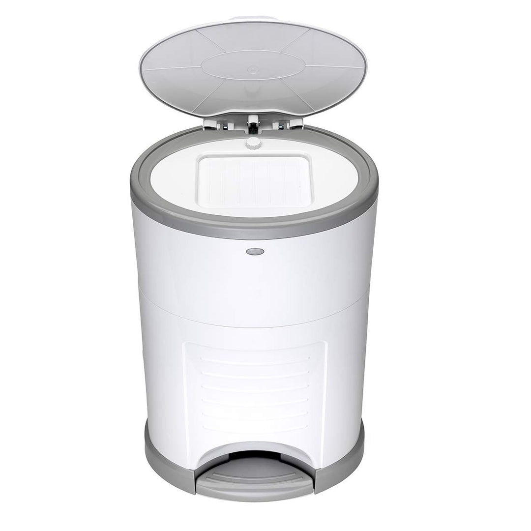 KORBELL - MAXI - Windelabfallbehälter - 26 L - Weiss - Ökonomisch - Ökologisch - Pedal - Fassungsver